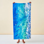 Destination Towels Blue Boards Beach Sand Free Beach Towel