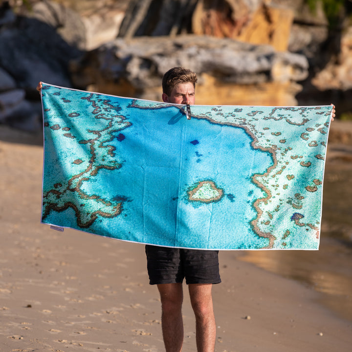 Destination Towels Love Reef Sand Free Beach Towel