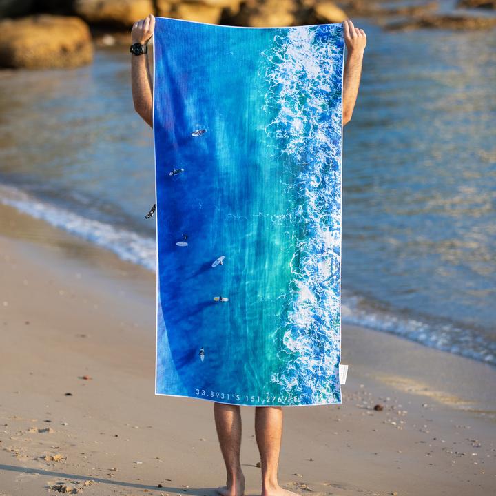 Destination Towels Blue Boards Beach Sand Free Beach Towel