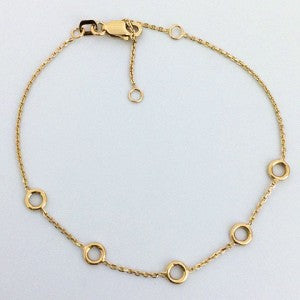 Gold Circle Bracelet