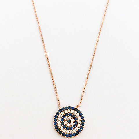 Gammie Large Rose Gold plated Eye Of p\Protection Necklace - Gammies - Jewellery - Paloma + Co Adelaide Boutique