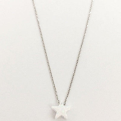 Gammie Opal Star Fine Chain Sterling Silver Necklace - Gammies - Jewellery - Paloma + Co Adelaide Boutique