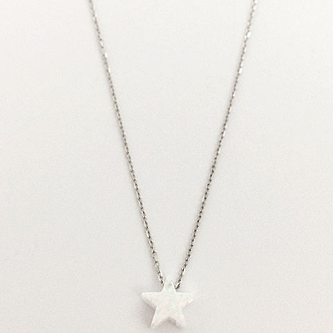 Gammie Opal Star Fine Chain Sterling Silver Necklace - Gammies - Jewellery - Paloma + Co Adelaide Boutique