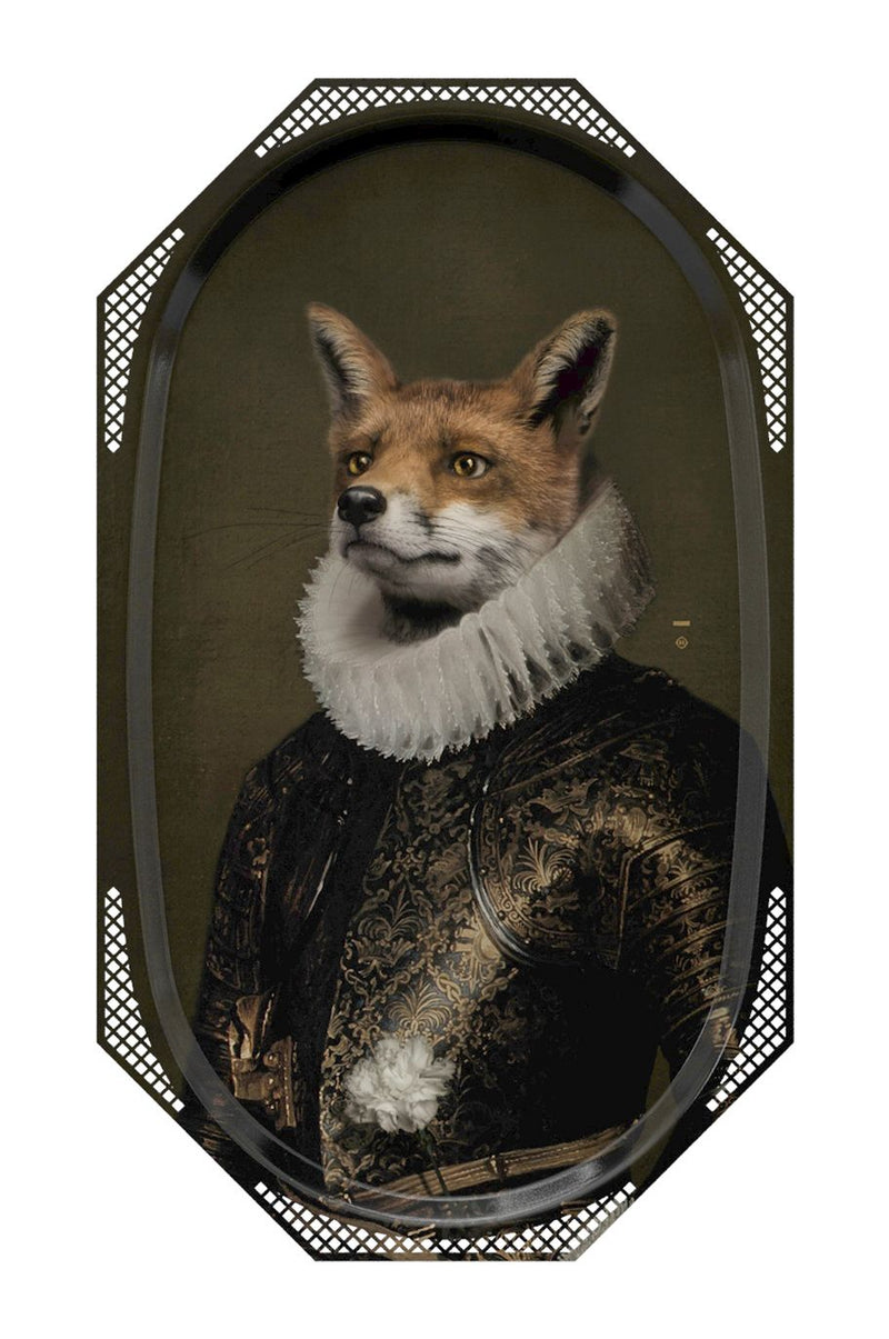 Ibride Galerie De Portraits Oval Tray - Le Renard