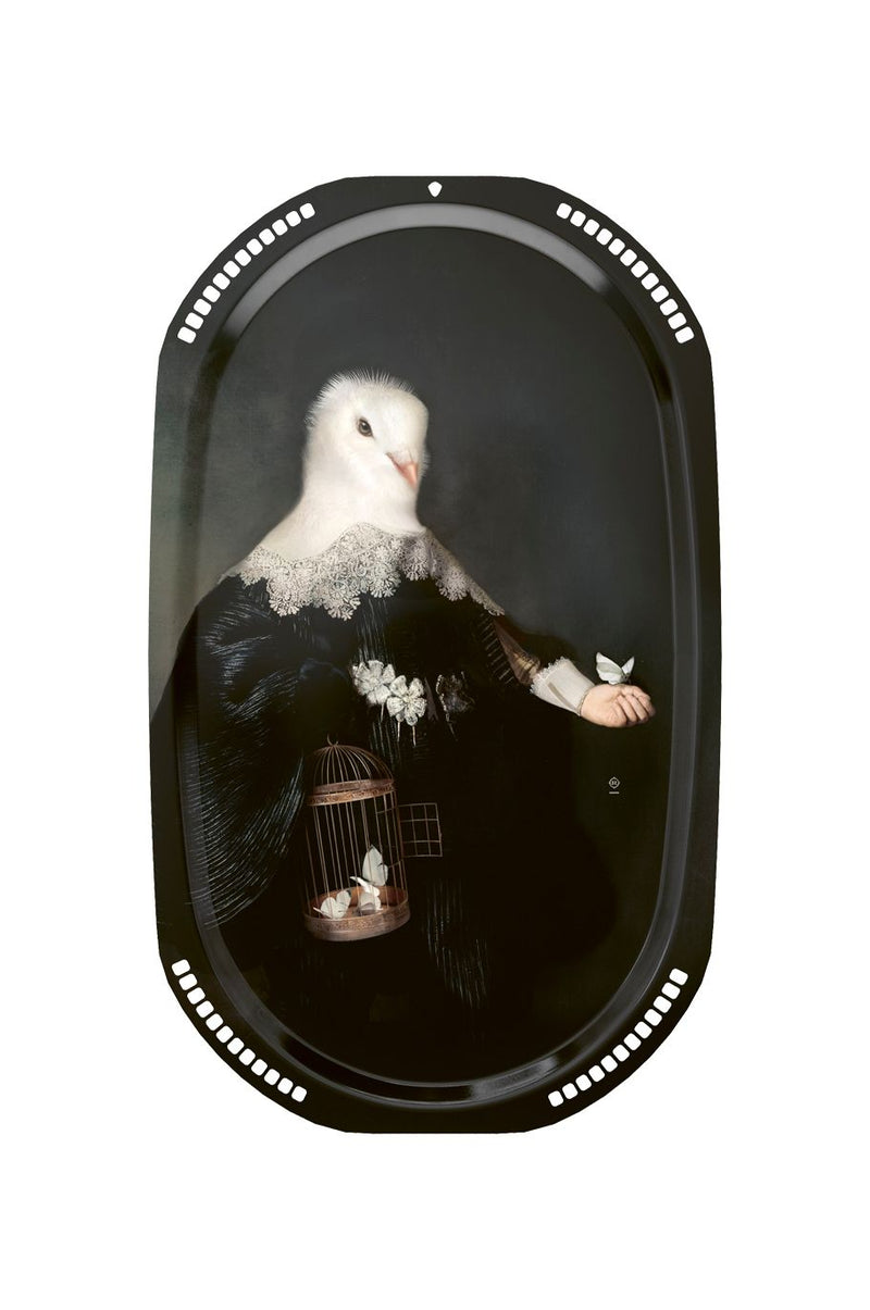 Ibride Galerie De Portraits Oval Tray - Marten