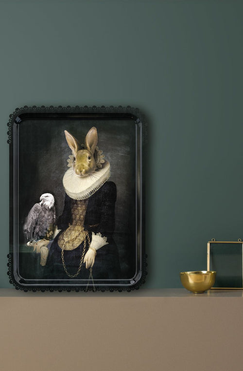 Ibride Galerie De Portraits Oval Tray - Zhao