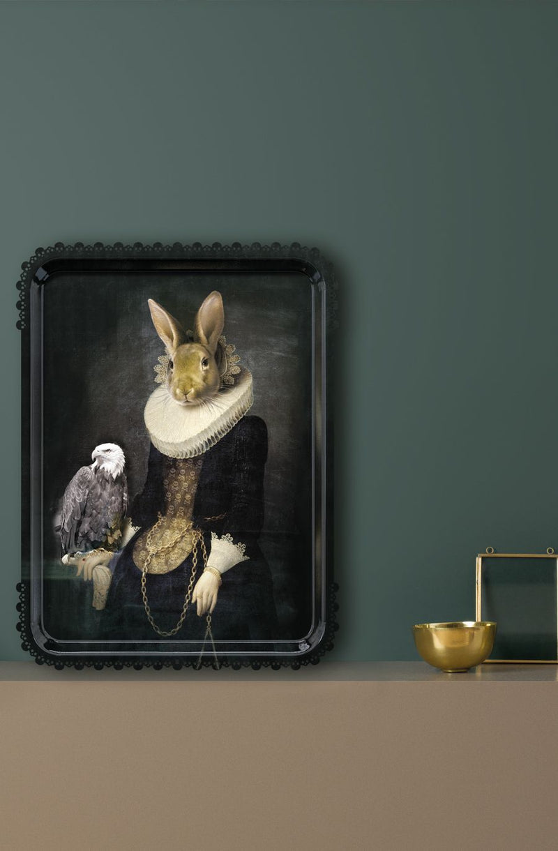 Ibride Galerie De Portraits Oval Tray - Zhao