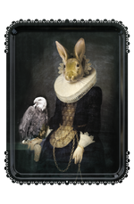 Ibride Galerie De Portraits Oval Tray - Zhao
