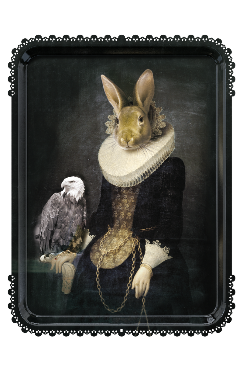Ibride Galerie De Portraits Oval Tray - Zhao