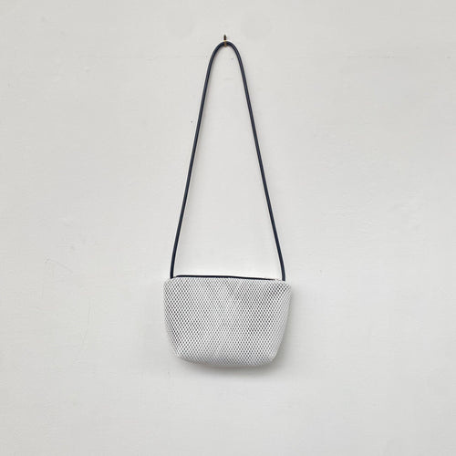 InZu Mouse White Mesh Crossbody Bag