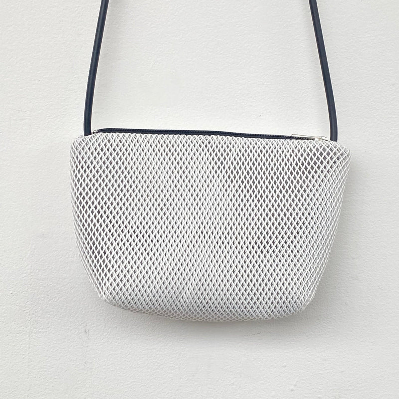 InZu Mouse White Mesh Crossbody Bag