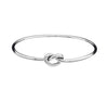 Iron Clay Bangle Silver with Ball