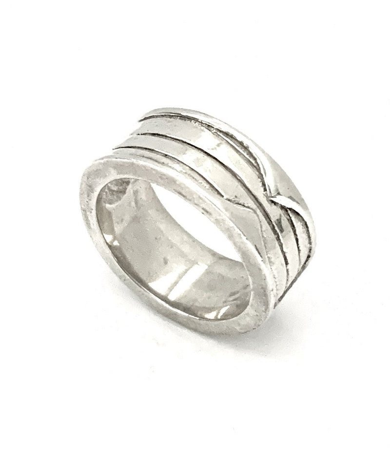 Iron Clay Sterling Silver Ring