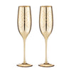 Ladelle Estelle Gold Champagne Glass Set of Two