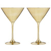 Ladelle Aurora Martini Glass Gold Set of Two