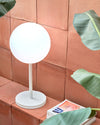La Forma Alfresco Dinesh White Outdoor Lamp