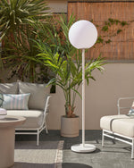 La Forma Alfresco Dinesh Large White Outdoor Lamp