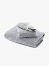 L and M Home Luxe Towels Tweed Light Grey