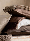 L and M Home Cashmere Throw Chestnut Rye
