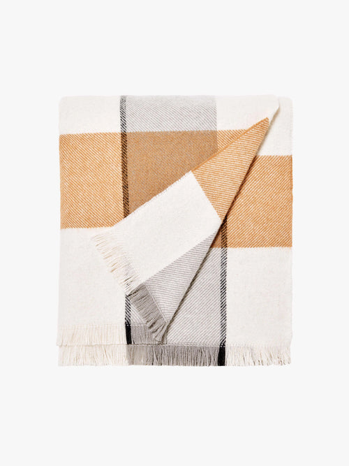 L and M Home Alby Toffee Blanket