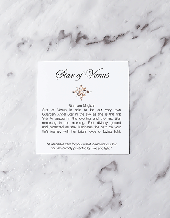 Love From Venus Sacred Symbols STAR OF VENUS CHOKER NECKLACE – 925 SILVER - Love From Venus - Jewellery - Paloma + Co Adelaide Boutique