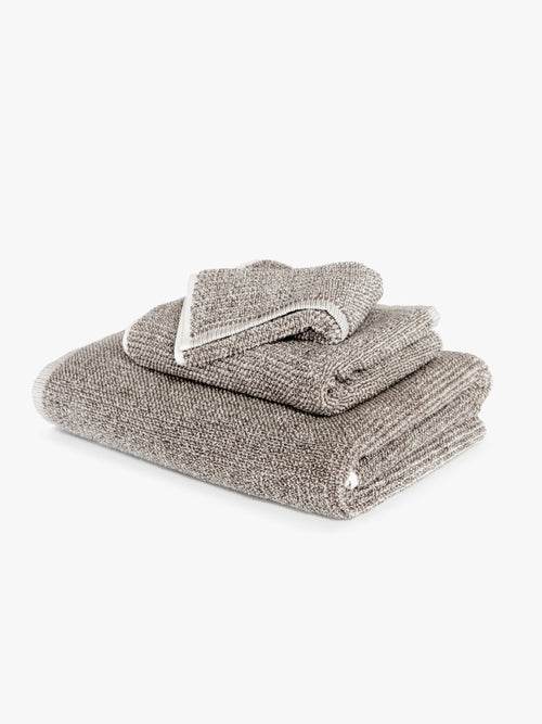 L and M Home Luxe Towels Tweed Light Beige