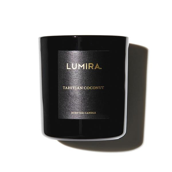 Lumira Glass Scented Candle Tahitian Coconut
