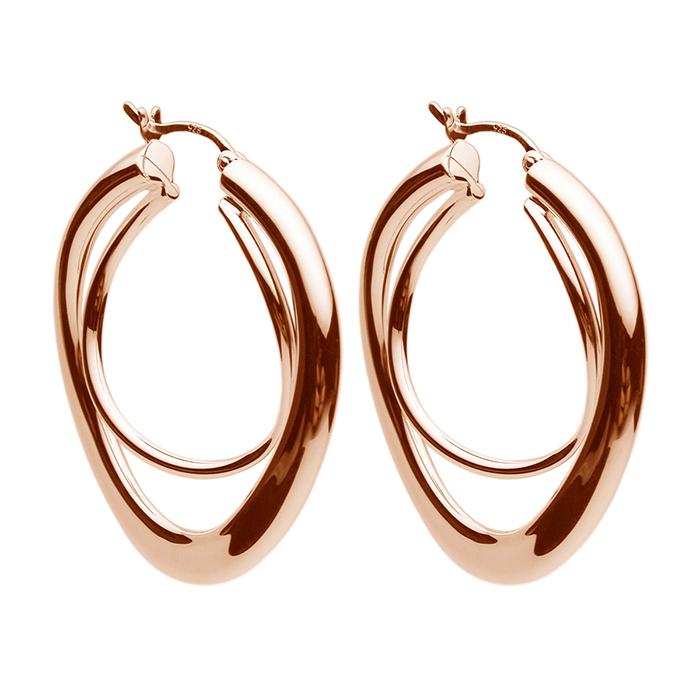 Najo Strudel Rose Gold Hoop Earrings - NAJO - Jewellery - Paloma + Co Adelaide Boutique