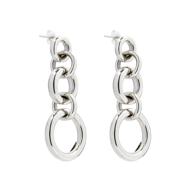 Najo Bolder Drop Silver Earring