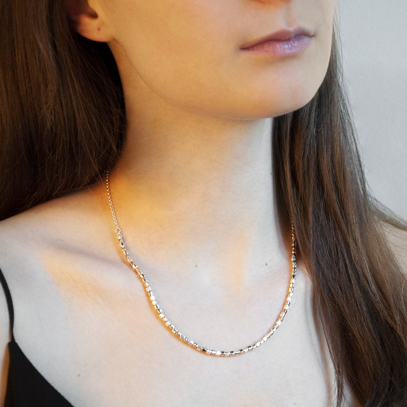 Najo Rosy Gold Pretty Pebble Necklace