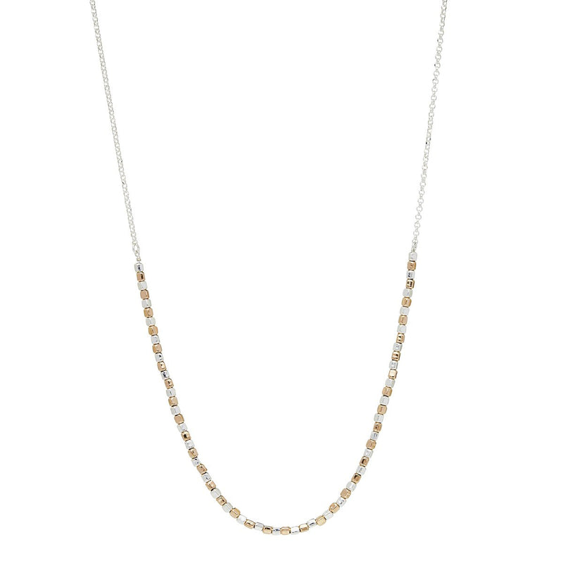 Najo Rosy Gold Pretty Pebble Necklace