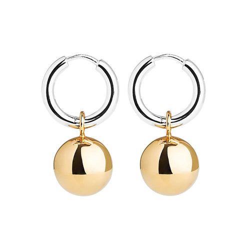 NAJO Shayla Earring Sterling Silver and Yellow Gold