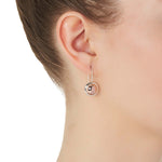 NAJO Rosy Glow Earrings Sterling Silver and Rose Gold