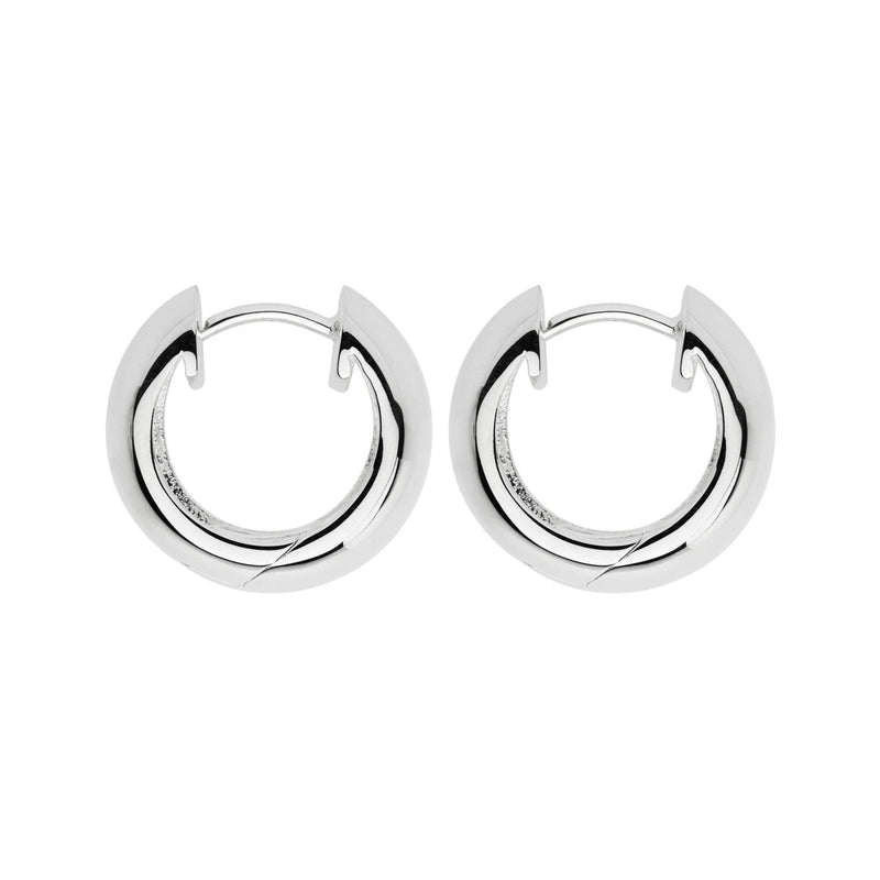 Najo Large Silver Huggie Earring