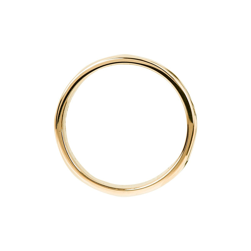 Najo Barber Yellow Gold Wide Ring