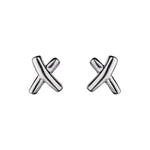 Najo Kiss Stud Silver Earring