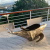 Atrani  Humpback Whale  Nickel Plated Wine Cooler