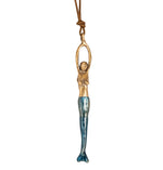 Pesci Che Volano Sirena Mermaid Bronze Pendant