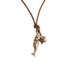 Pesci Che Volano Stelina Mermaid Bronze Pendant with Star