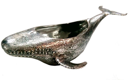 Whale Bottle Holder Nickel Plated Wine Cooler - Russell Collections - Homeware - Paloma + Co Adelaide Boutique