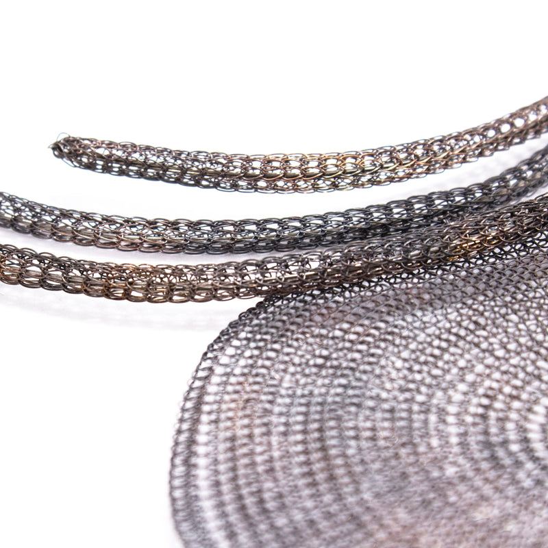 Seriously Designed Crocheted Choker Necklace Silver