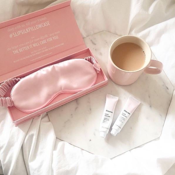 Slip Pure Silk Eye Mask Pink - Slip - Gifts - Paloma + Co Adelaide Boutique