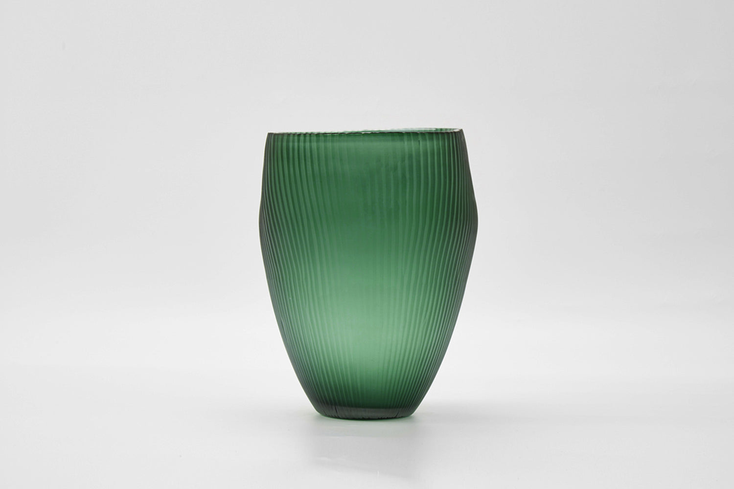 The Foundry House Palma Vase Emerald