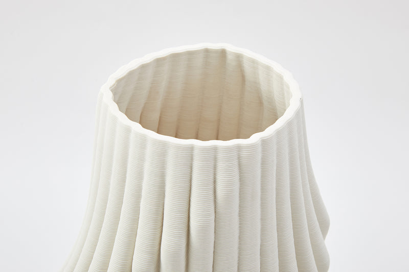 A The Foundry House Plume Vase Ivory