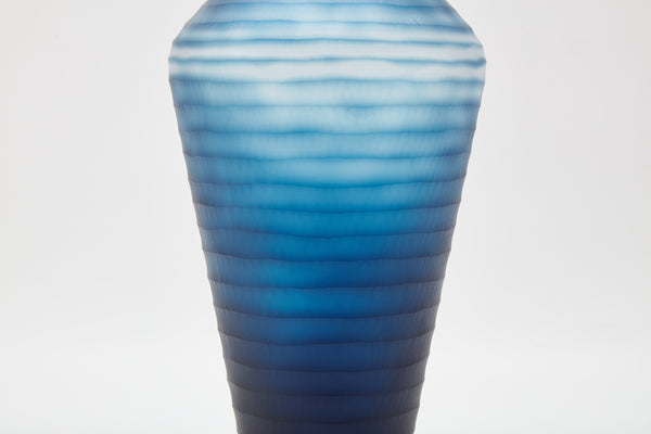 The Foundry House Tromba Vase Large Indigo