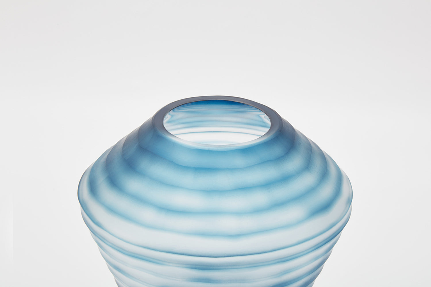 The Foundry House Tromba Vase Large Indigo