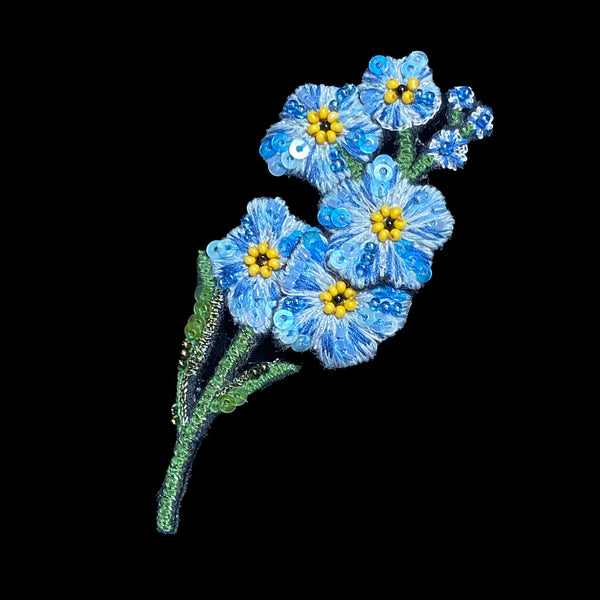 Trovelore Brooche Forget Me Not Blue