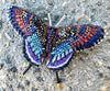Trovelore Brooch Red Spotted Purple Butterfly Brooch