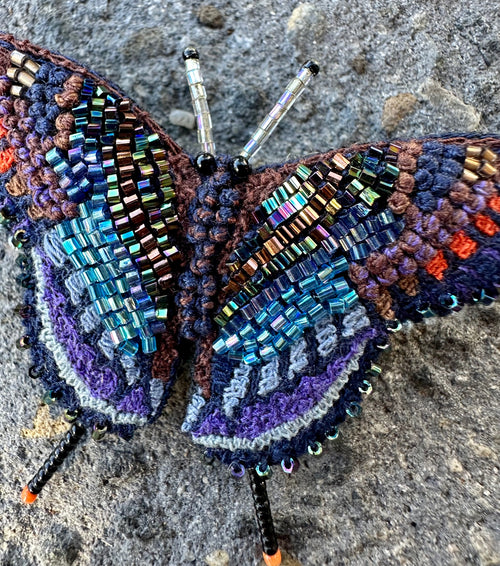 Trovelore Brooch Red Spotted Purple Butterfly Brooch