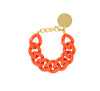 Vanessa Baroni Flat Chain Orange Bracelet